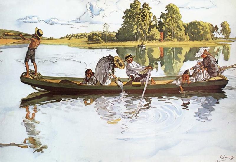 Carl Larsson On Viking Expedition in Dalarna France oil painting art